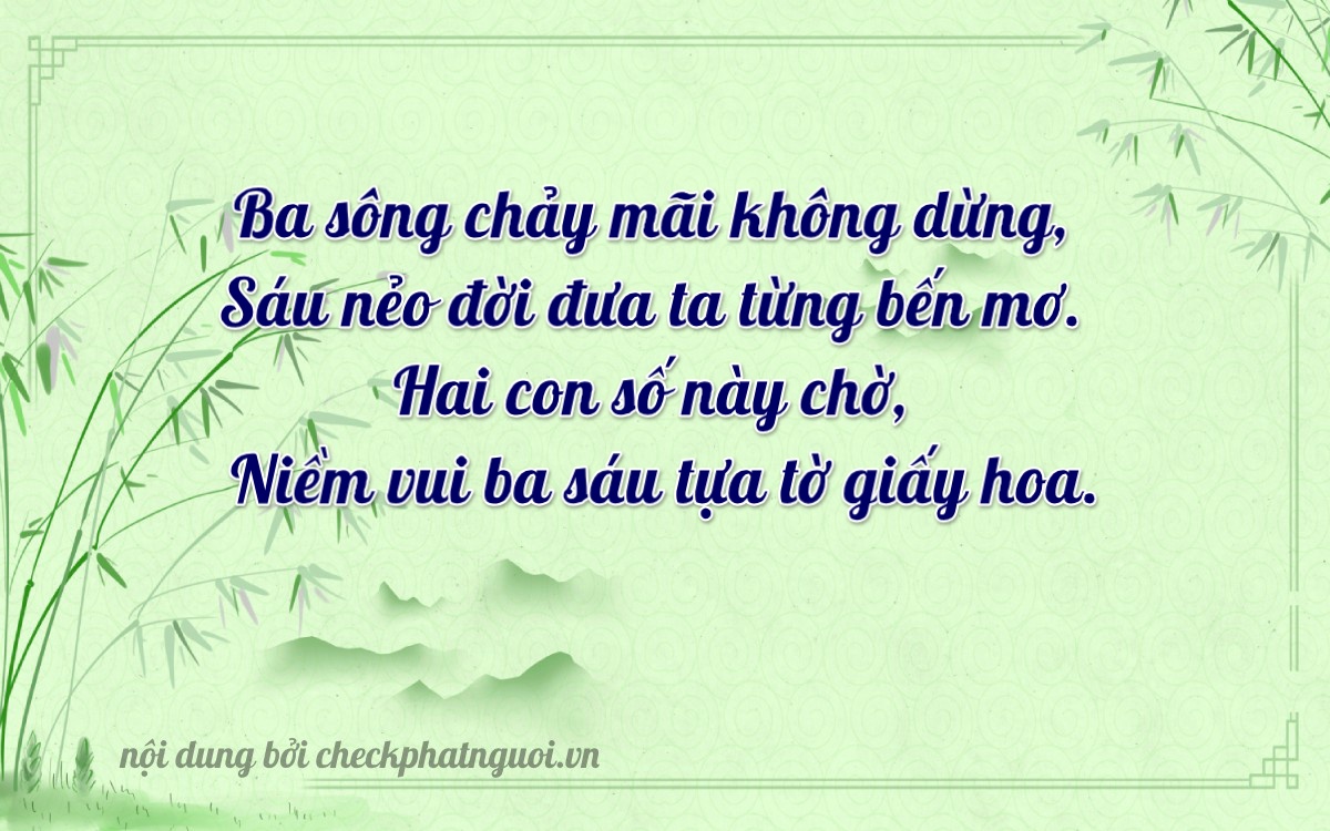 Bài thơ ý nghĩa cho <b>biển số 14K1-30636</b> tại website checkphatnguoi.vn
