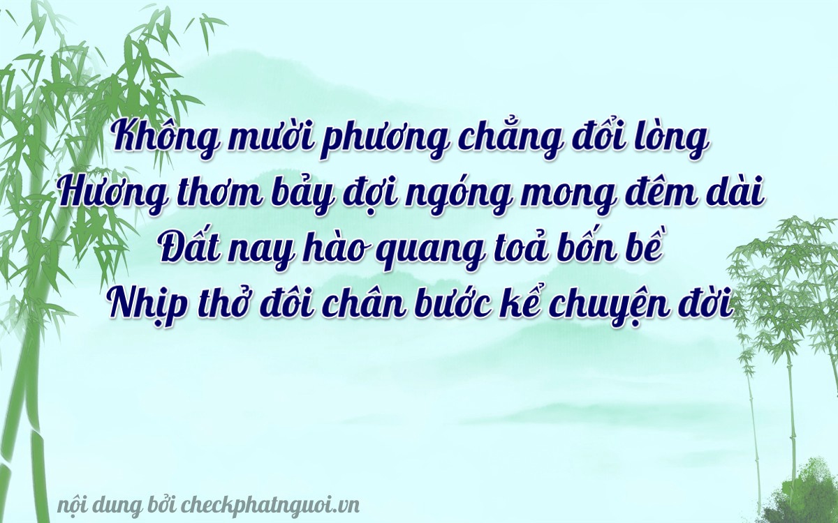 Bài thơ ý nghĩa cho <b>biển số 14M1-09702</b> tại website checkphatnguoi.vn