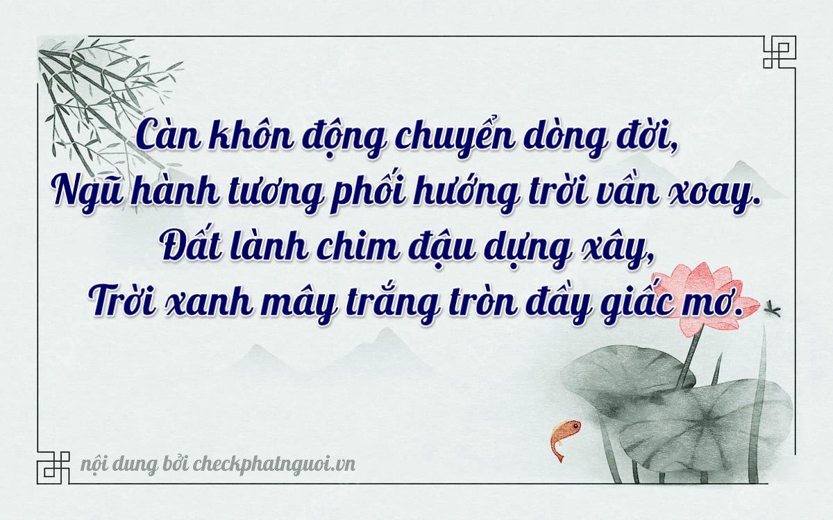 Bài thơ ý nghĩa cho <b>biển số 14N1-18661</b> tại website checkphatnguoi.vn