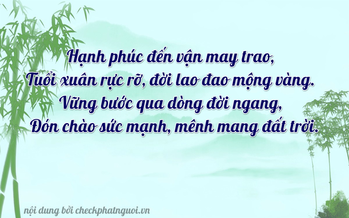 Bài thơ ý nghĩa cho <b>biển số 14N1-19184</b> tại website checkphatnguoi.vn