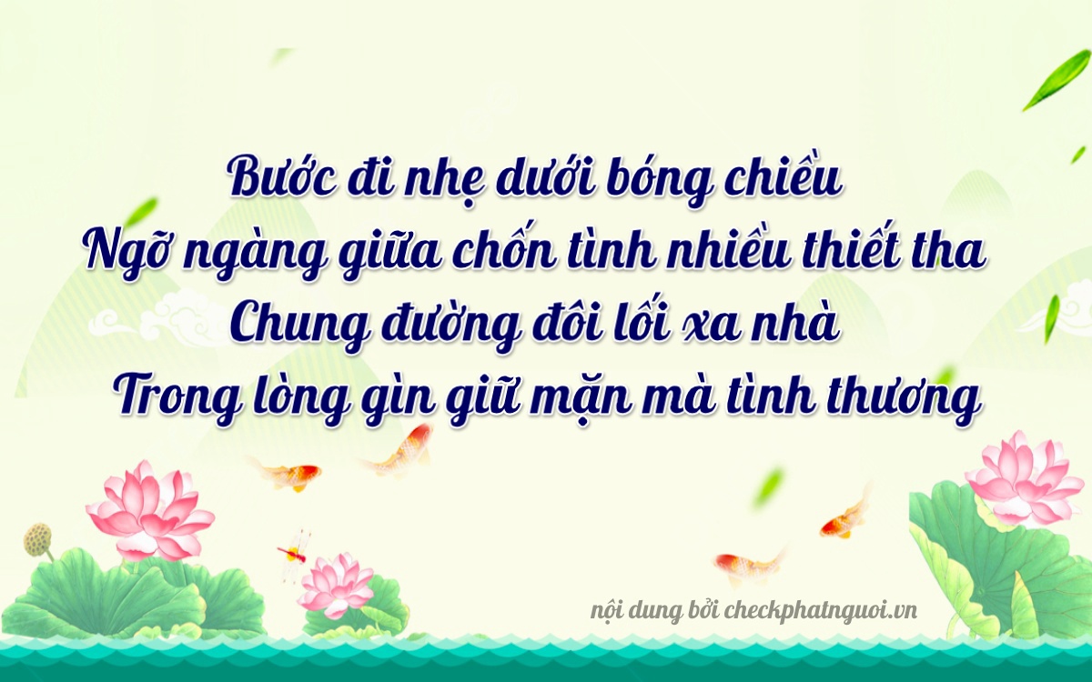 Bài thơ ý nghĩa cho <b>biển số 14U1-27761</b> tại website checkphatnguoi.vn