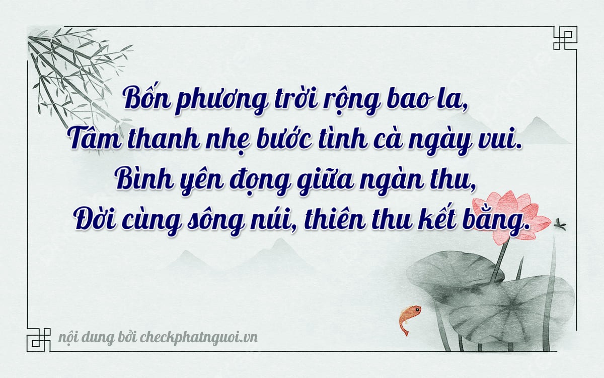 Bài thơ ý nghĩa cho <b>biển số 14U1-47899</b> tại website checkphatnguoi.vn