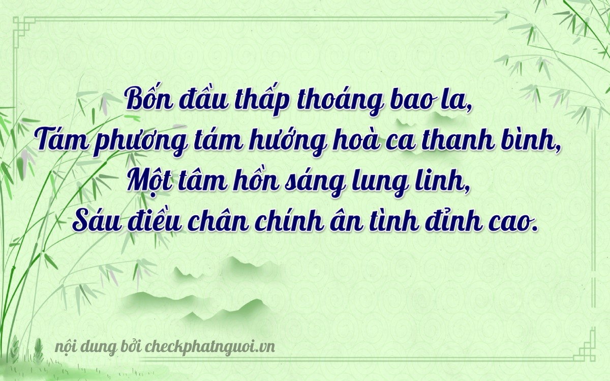 Bài thơ ý nghĩa cho <b>biển số 14U1-48163</b> tại website checkphatnguoi.vn