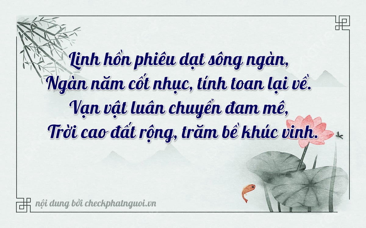 Bài thơ ý nghĩa cho <b>biển số 14X1-40008</b> tại website checkphatnguoi.vn