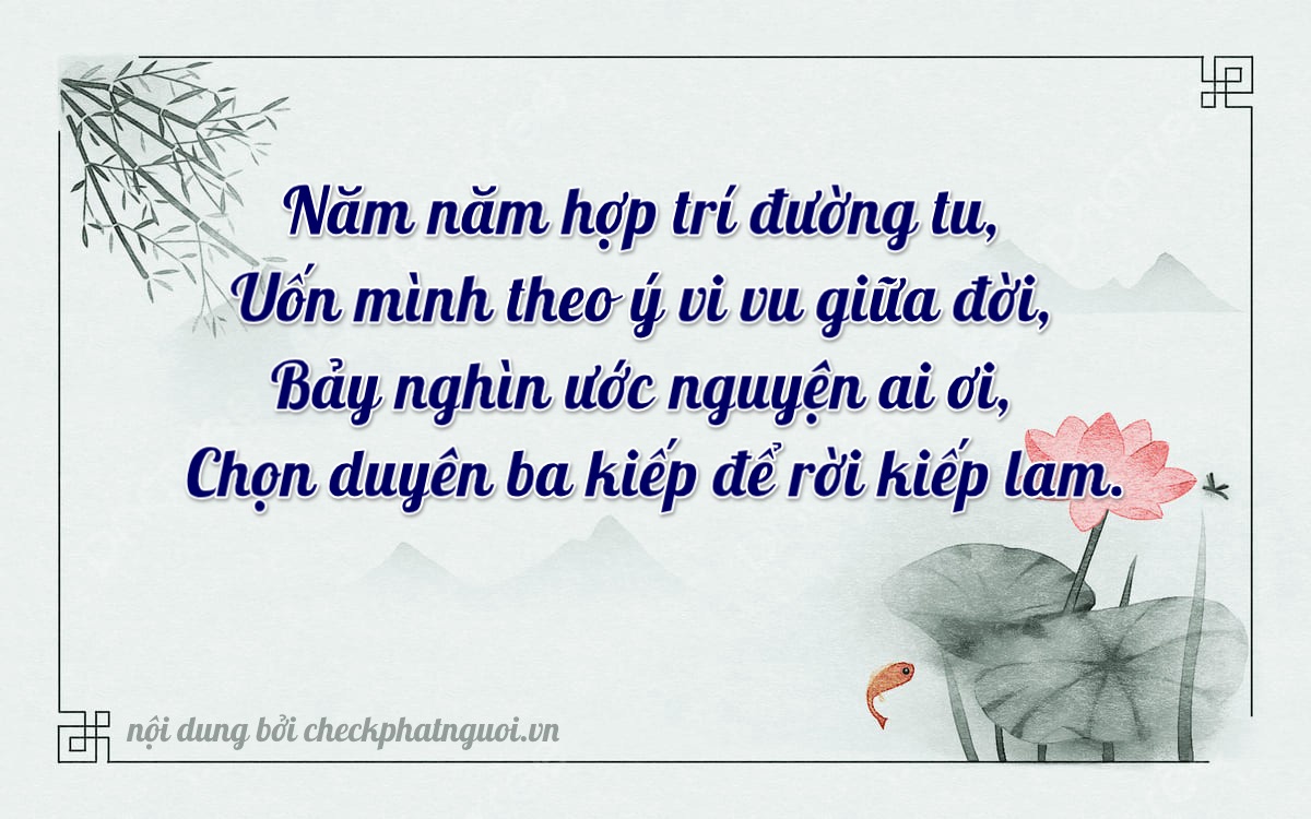 Bài thơ ý nghĩa cho <b>biển số 14X1-52973</b> tại website checkphatnguoi.vn