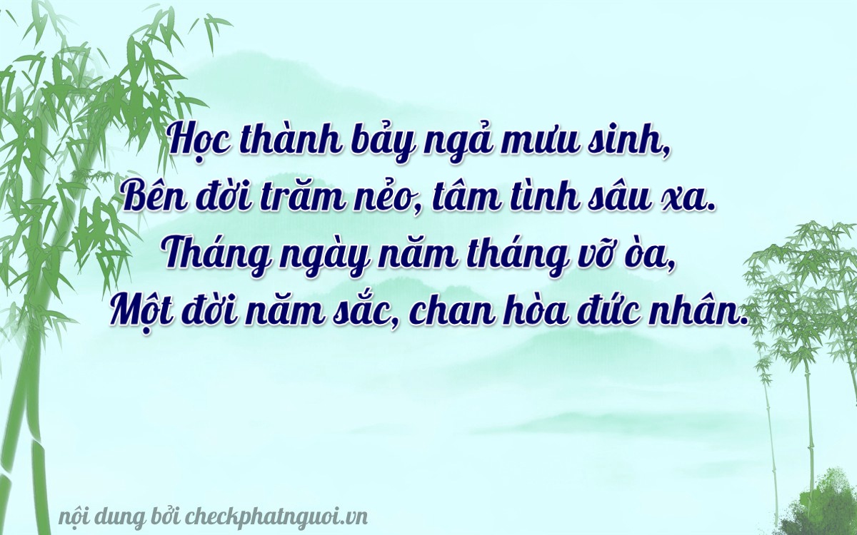 Bài thơ ý nghĩa cho <b>biển số 14Y1-14750</b> tại website checkphatnguoi.vn