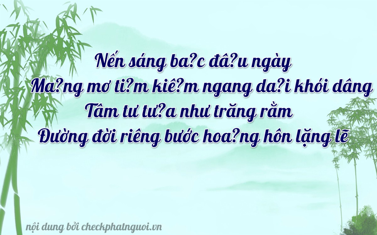 Bài thơ ý nghĩa cho <b>biển số 14Y1-32484</b> tại website checkphatnguoi.vn