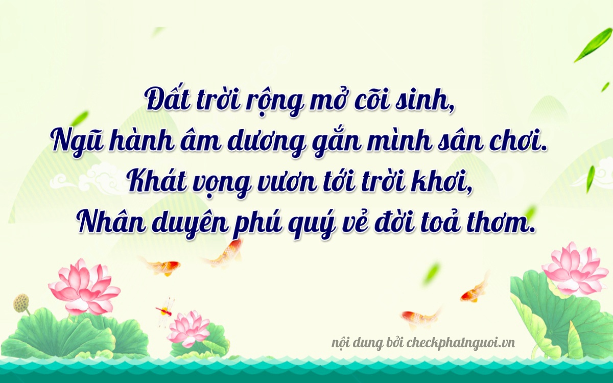 Bài thơ ý nghĩa cho <b>biển số 14Z1-21916</b> tại website checkphatnguoi.vn