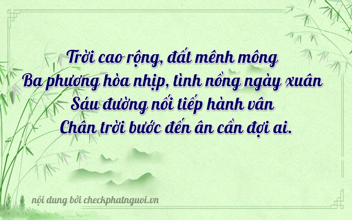 Bài thơ ý nghĩa cho <b>biển số 14Z1-39663</b> tại website checkphatnguoi.vn