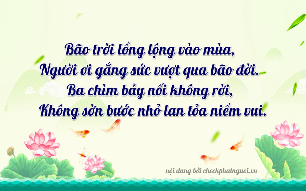 Bài thơ ý nghĩa cho <b>biển số 14Z1-43437</b> tại website checkphatnguoi.vn