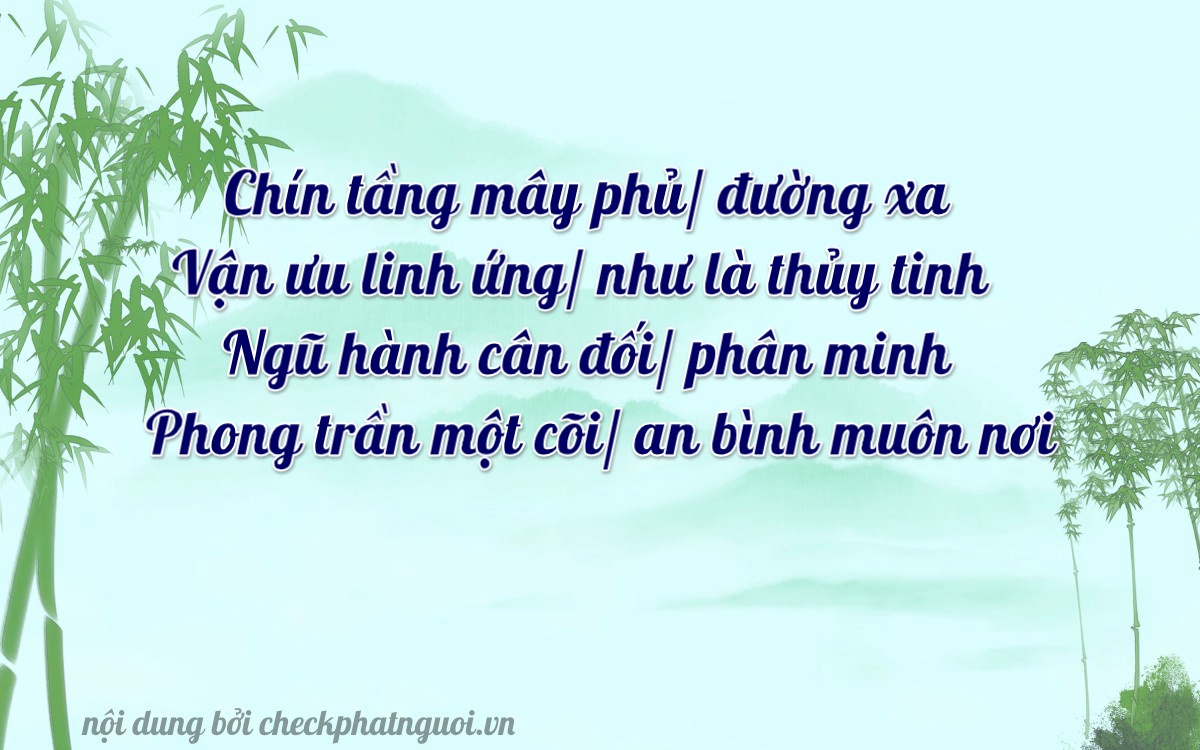 Bài thơ ý nghĩa cho <b>biển số 14Z1-49591</b> tại website checkphatnguoi.vn