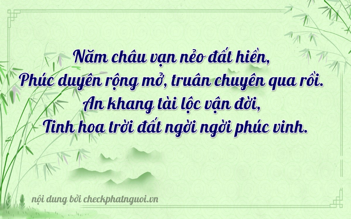 Bài thơ ý nghĩa cho <b>biển số 14Z1-52625</b> tại website checkphatnguoi.vn