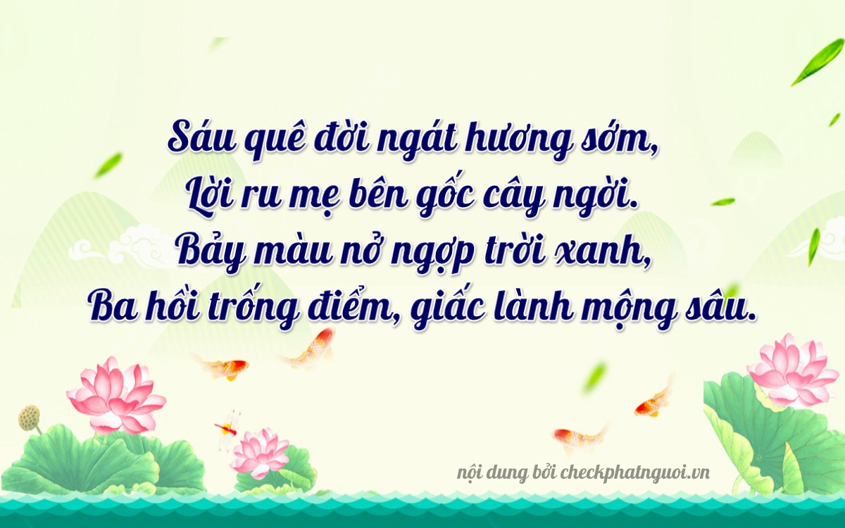 Bài thơ ý nghĩa cho <b>biển số 14Z1-57093</b> tại website checkphatnguoi.vn