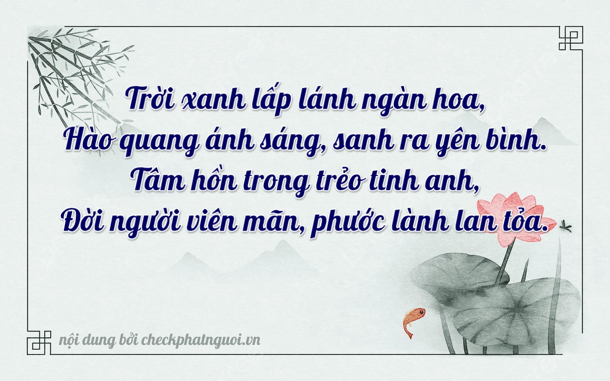 Bài thơ ý nghĩa cho <b>biển số 15618</b> tại website checkphatnguoi.vn