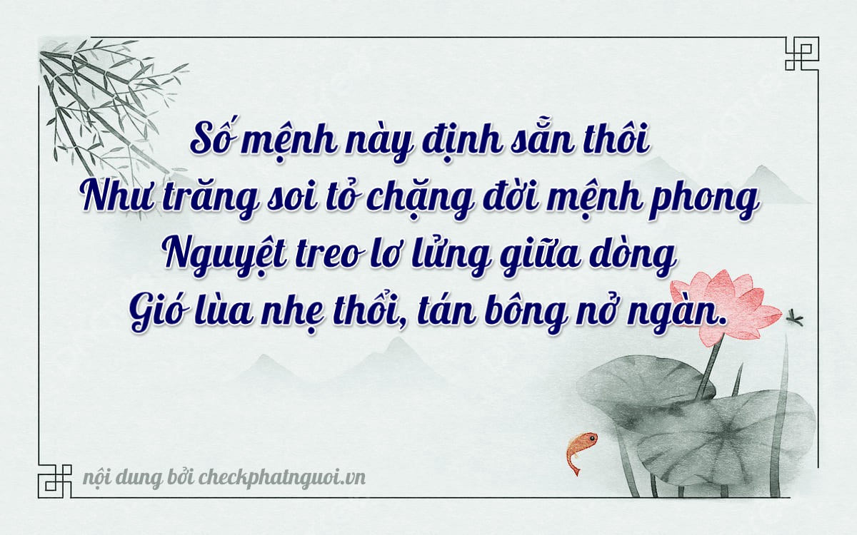 Bài thơ ý nghĩa cho <b>biển số 15789</b> tại website checkphatnguoi.vn