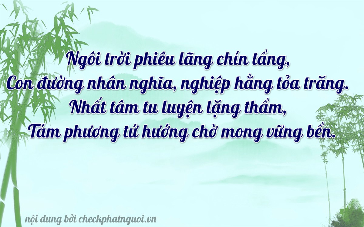 Bài thơ ý nghĩa cho <b>biển số 15A-09198</b> tại website checkphatnguoi.vn