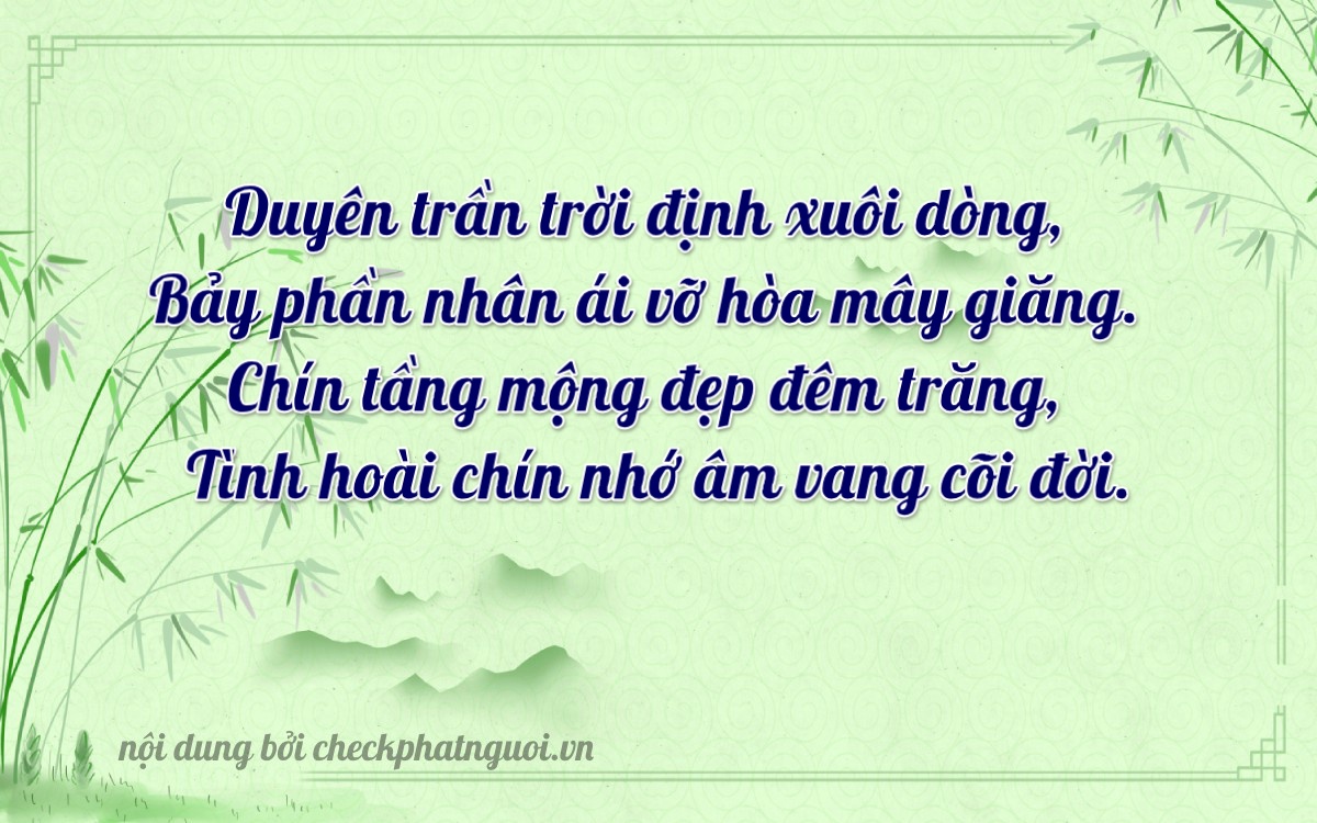 Bài thơ ý nghĩa cho <b>biển số 15A1-01679</b> tại website checkphatnguoi.vn