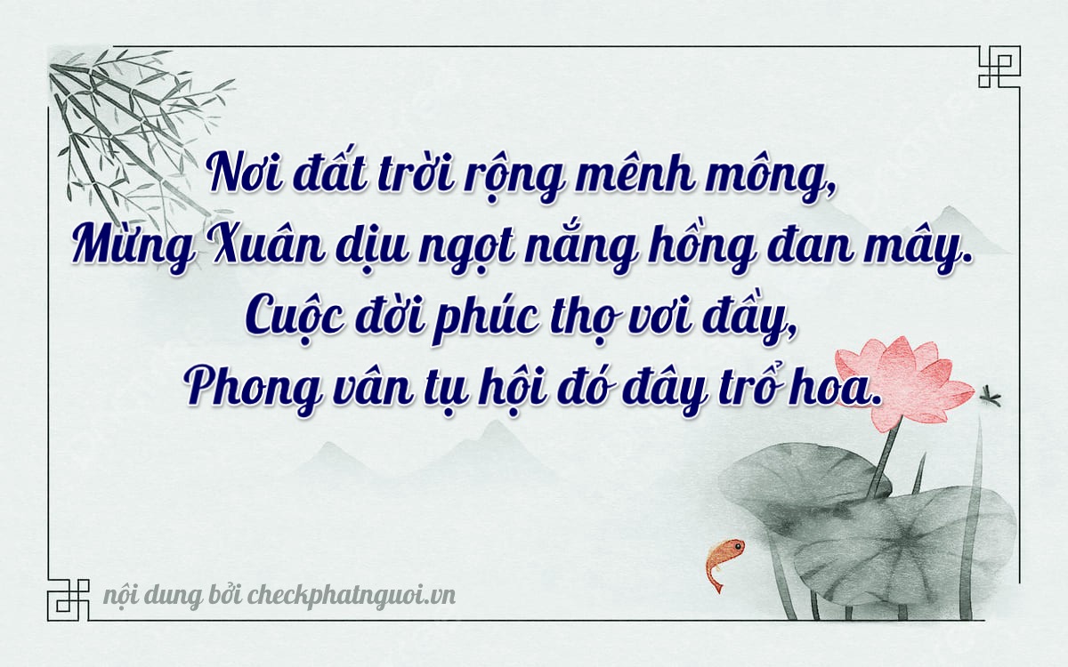 Bài thơ ý nghĩa cho <b>biển số 15A-13292</b> tại website checkphatnguoi.vn