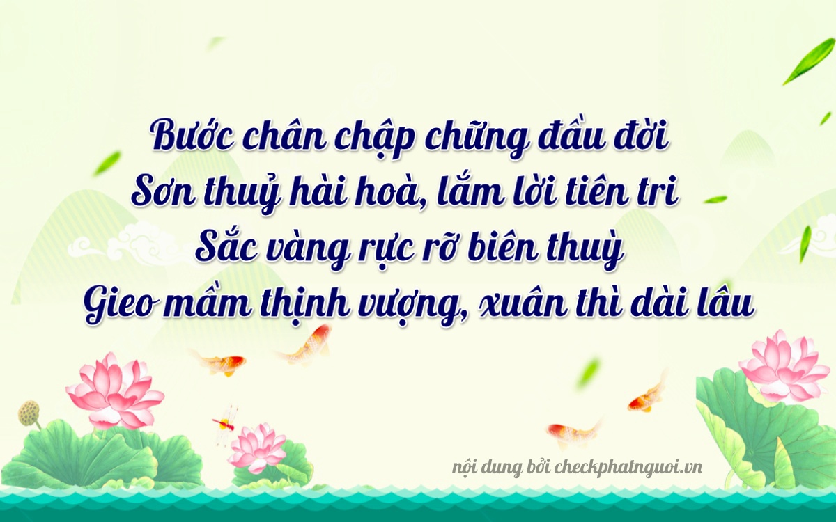 Bài thơ ý nghĩa cho <b>biển số 15A-13968</b> tại website checkphatnguoi.vn