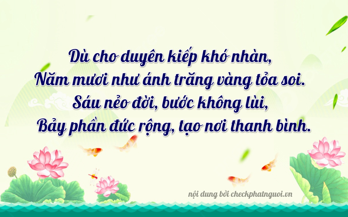 Bài thơ ý nghĩa cho <b>biển số 15A-15036</b> tại website checkphatnguoi.vn