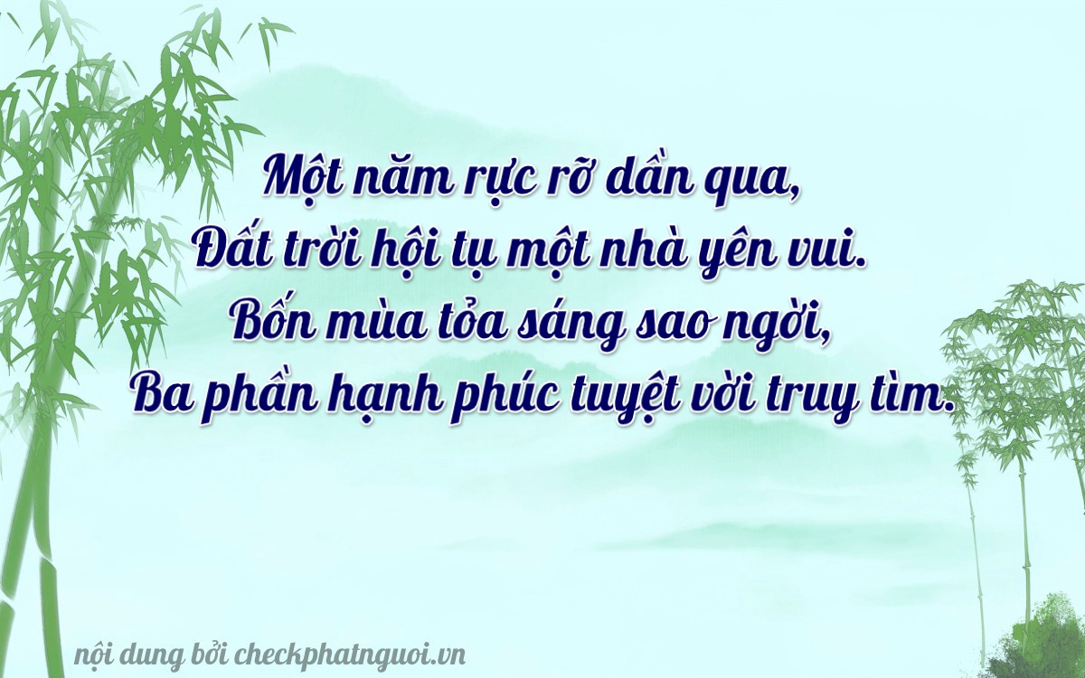 Bài thơ ý nghĩa cho <b>biển số 15A-15243</b> tại website checkphatnguoi.vn