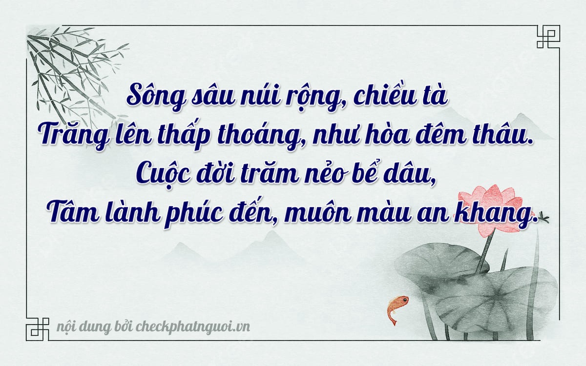 Bài thơ ý nghĩa cho <b>biển số 15A-15960</b> tại website checkphatnguoi.vn