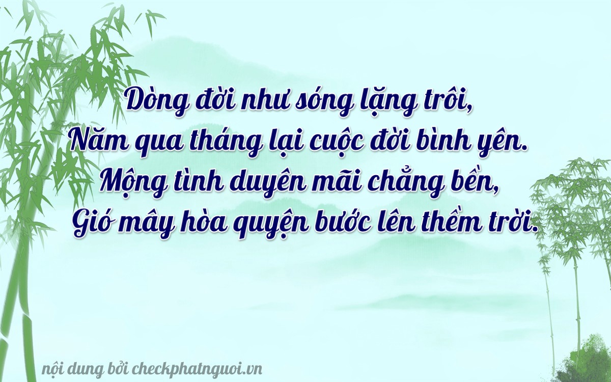 Bài thơ ý nghĩa cho <b>biển số 15A-16581</b> tại website checkphatnguoi.vn