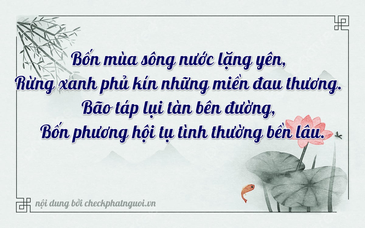Bài thơ ý nghĩa cho <b>biển số 15A-17444</b> tại website checkphatnguoi.vn