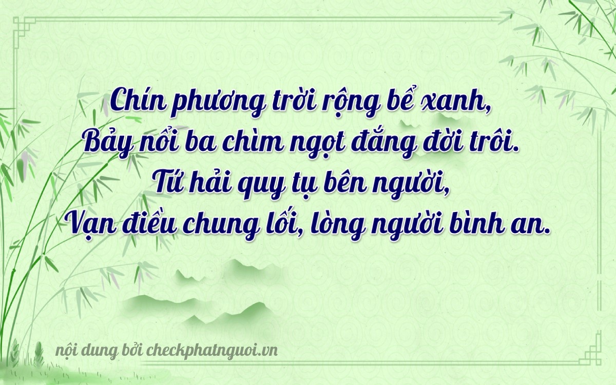 Bài thơ ý nghĩa cho <b>biển số 15A-19744</b> tại website checkphatnguoi.vn