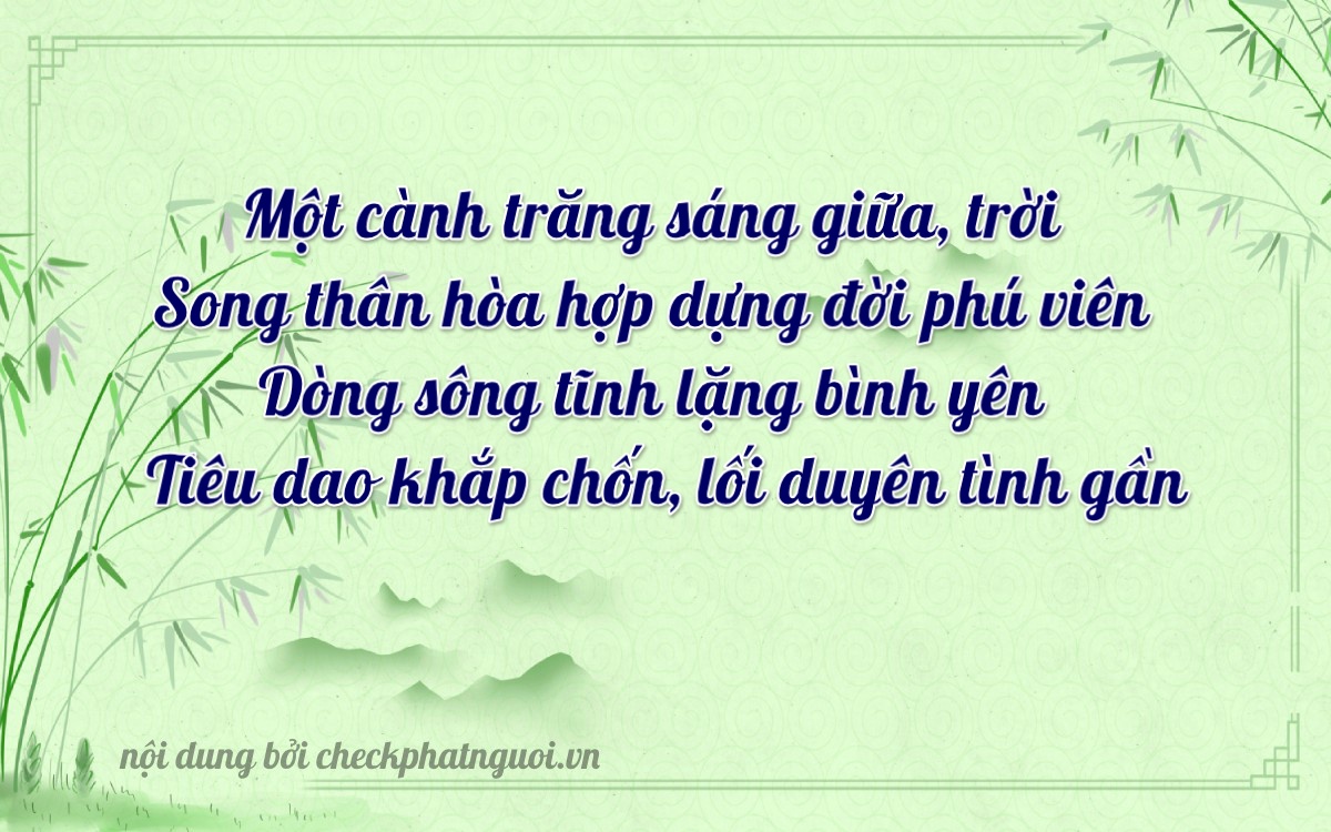 Bài thơ ý nghĩa cho <b>biển số 15A-22632</b> tại website checkphatnguoi.vn