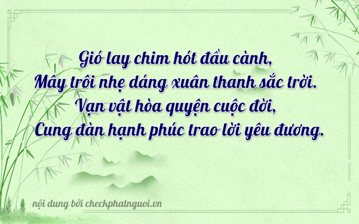 Bài thơ ý nghĩa cho <b>biển số 15A-22936</b> tại website checkphatnguoi.vn