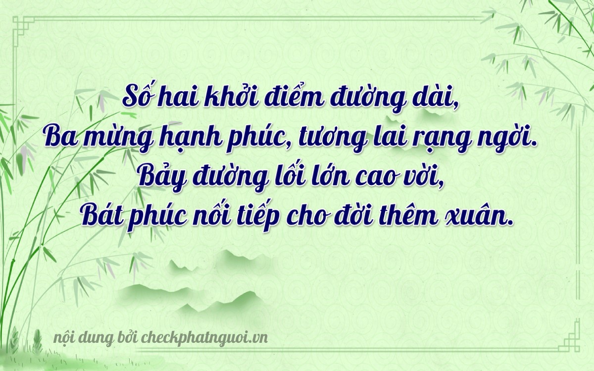 Bài thơ ý nghĩa cho <b>biển số 15A-23778</b> tại website checkphatnguoi.vn