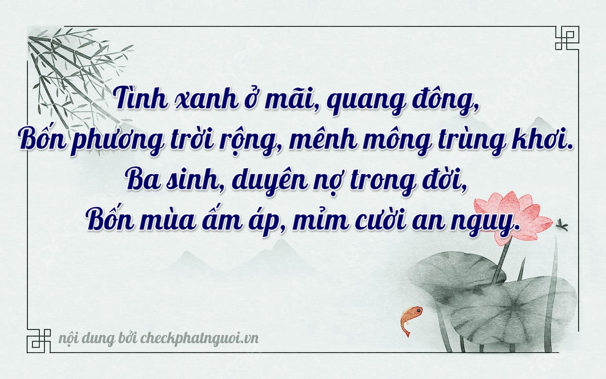 Bài thơ ý nghĩa cho <b>biển số 15A-24341</b> tại website checkphatnguoi.vn