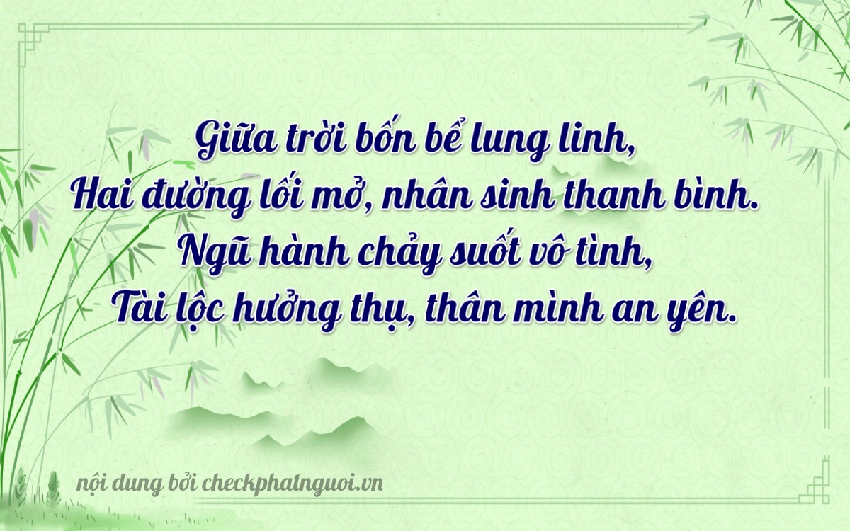 Bài thơ ý nghĩa cho <b>biển số 15A-24380</b> tại website checkphatnguoi.vn