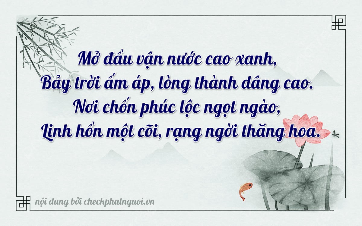 Bài thơ ý nghĩa cho <b>biển số 15A-25701</b> tại website checkphatnguoi.vn