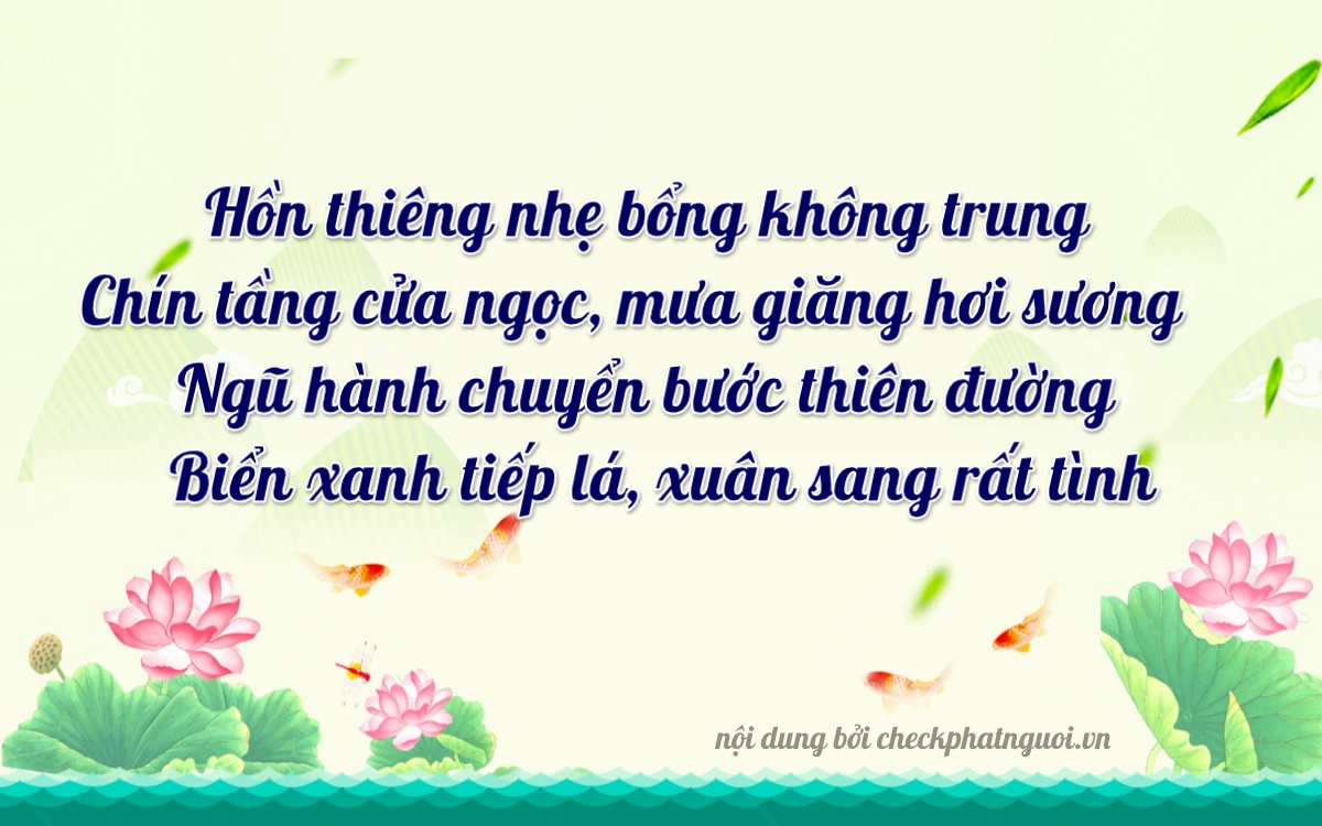 Bài thơ ý nghĩa cho <b>biển số 15A-25856</b> tại website checkphatnguoi.vn