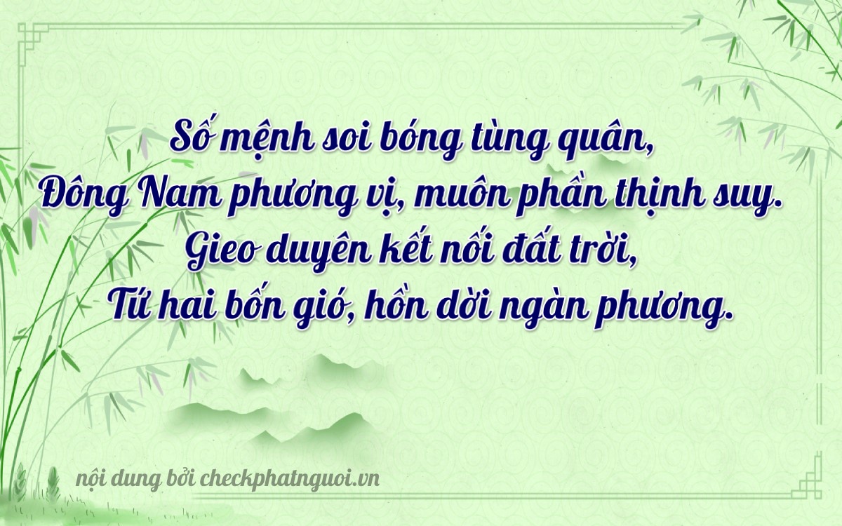 Bài thơ ý nghĩa cho <b>biển số 15A-27126</b> tại website checkphatnguoi.vn