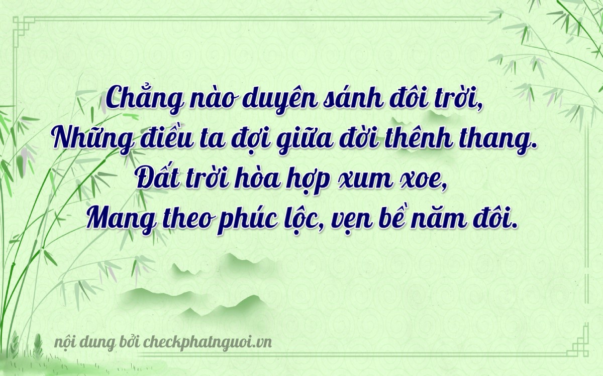 Bài thơ ý nghĩa cho <b>biển số 15A-2915</b> tại website checkphatnguoi.vn