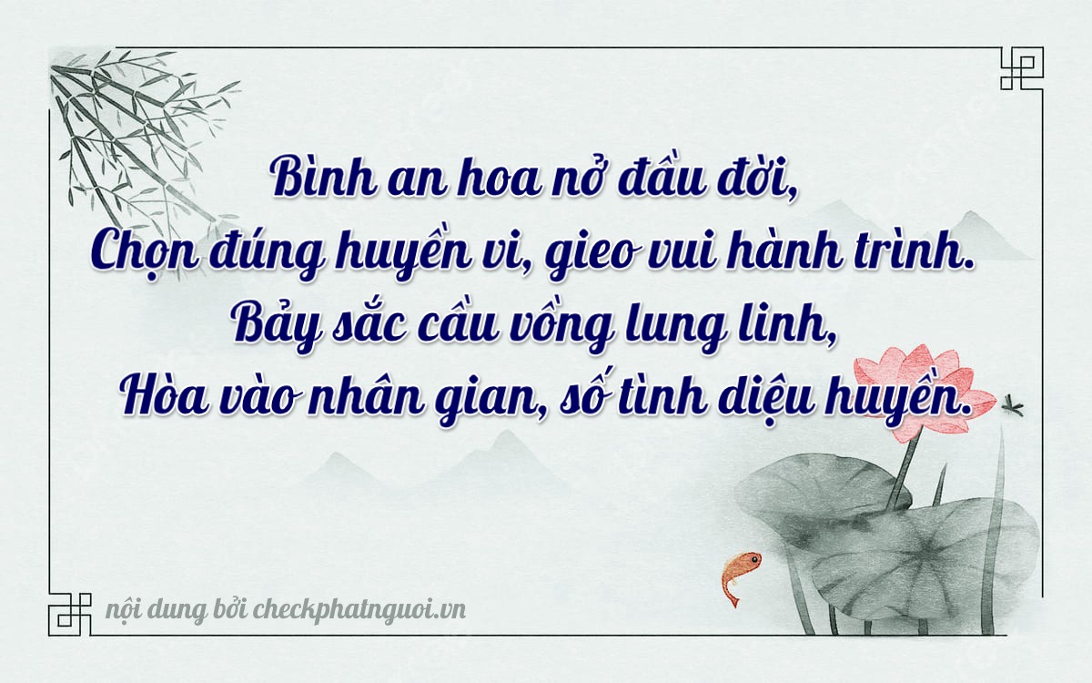 Bài thơ ý nghĩa cho <b>biển số 15A-29507</b> tại website checkphatnguoi.vn