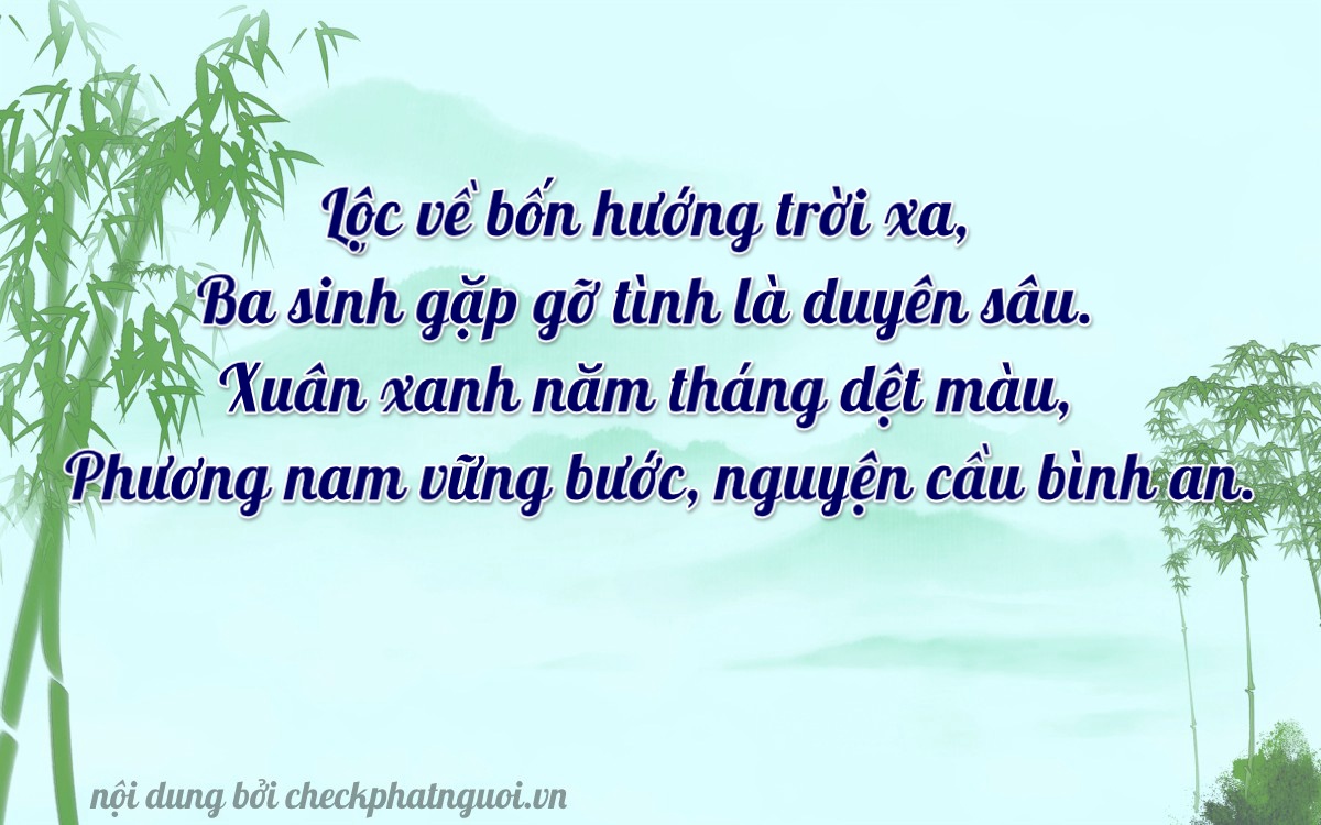 Bài thơ ý nghĩa cho <b>biển số 15A-35504</b> tại website checkphatnguoi.vn