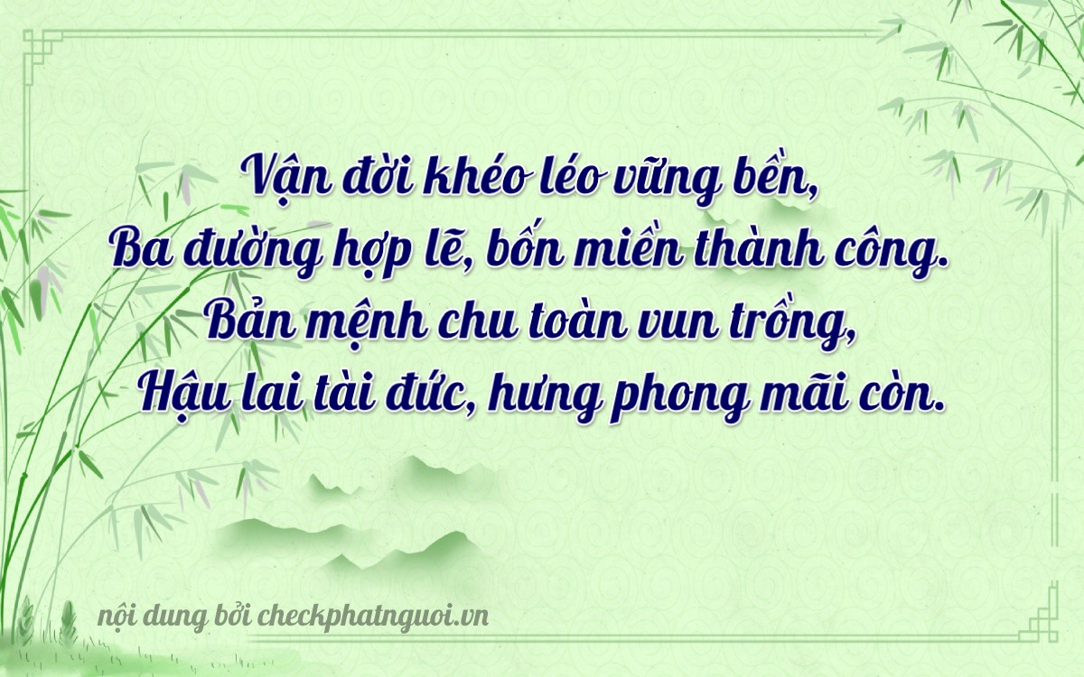 Bài thơ ý nghĩa cho <b>biển số 15A-38327</b> tại website checkphatnguoi.vn