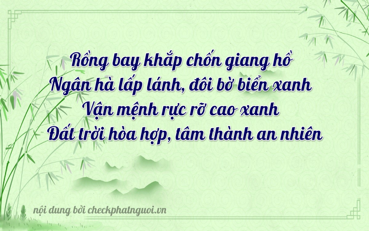 Bài thơ ý nghĩa cho <b>biển số 15A-38957</b> tại website checkphatnguoi.vn