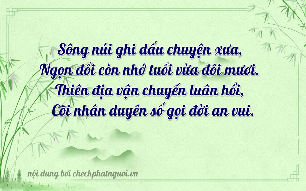 Bài thơ ý nghĩa cho <b>biển số 15A-39130</b> tại website checkphatnguoi.vn