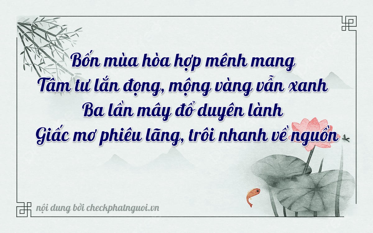Bài thơ ý nghĩa cho <b>biển số 15A-40348</b> tại website checkphatnguoi.vn