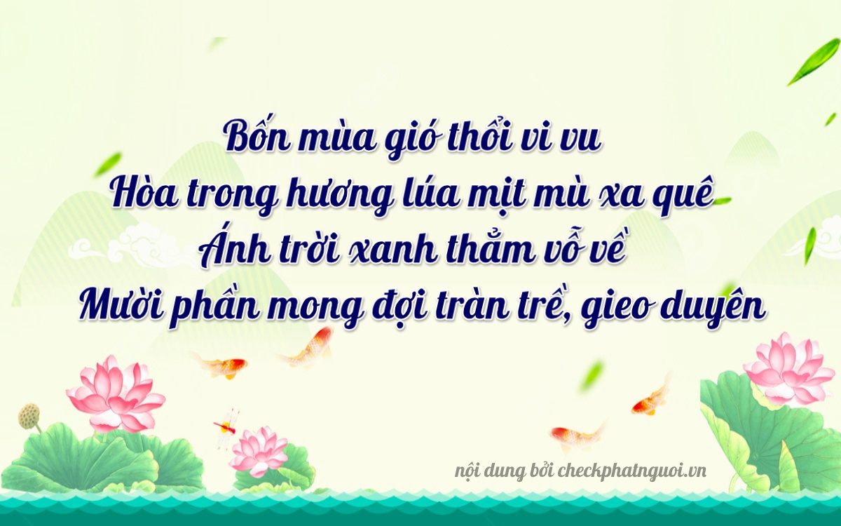 Bài thơ ý nghĩa cho <b>biển số 15A-44397</b> tại website checkphatnguoi.vn