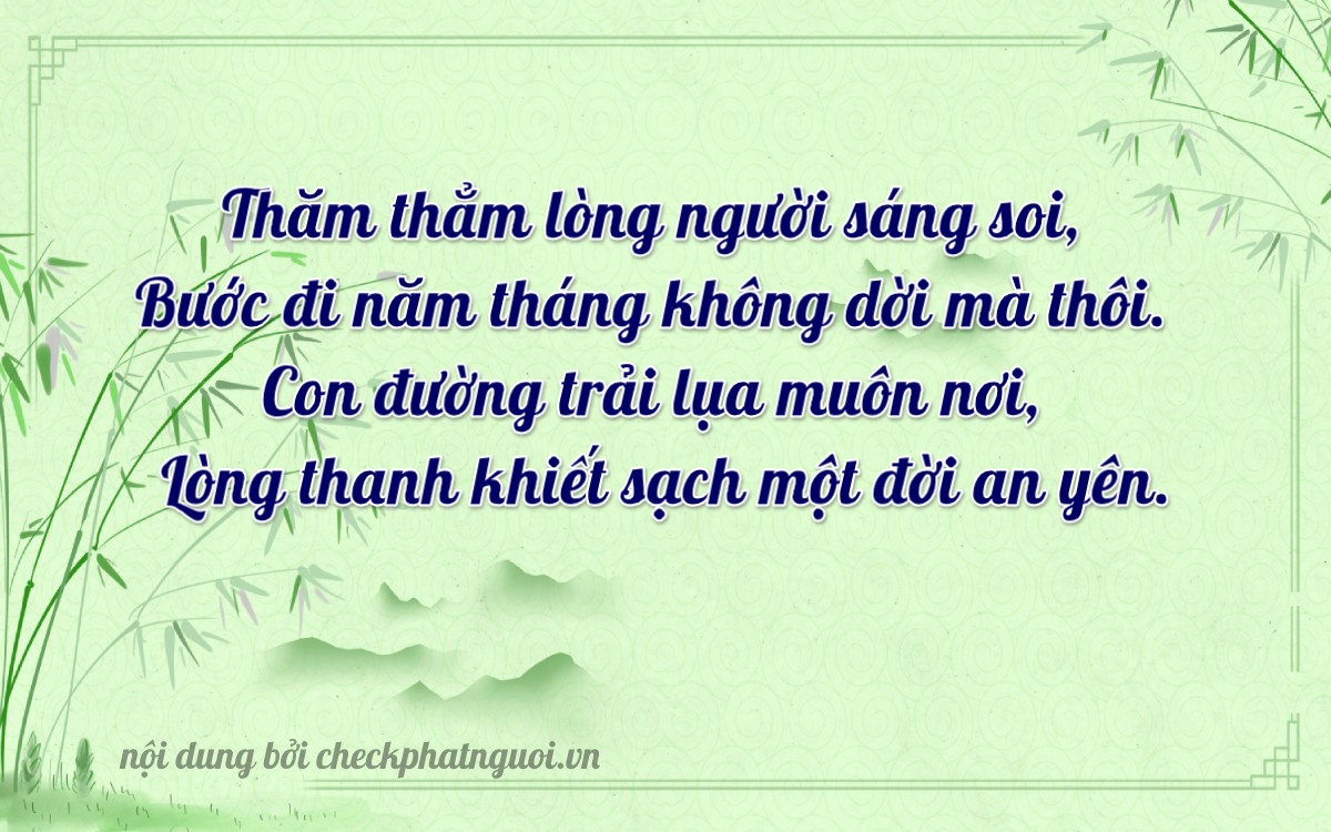 Bài thơ ý nghĩa cho <b>biển số 15A-44566</b> tại website checkphatnguoi.vn