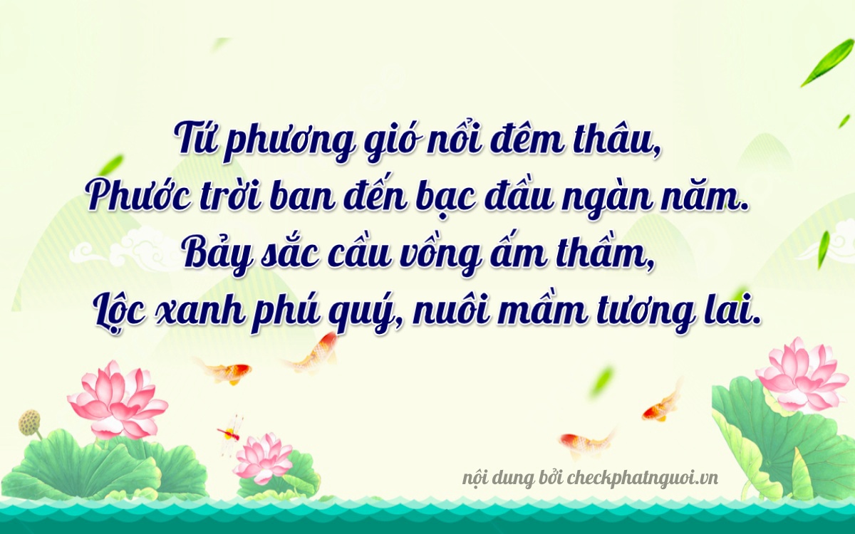 Bài thơ ý nghĩa cho <b>biển số 15A-44786</b> tại website checkphatnguoi.vn