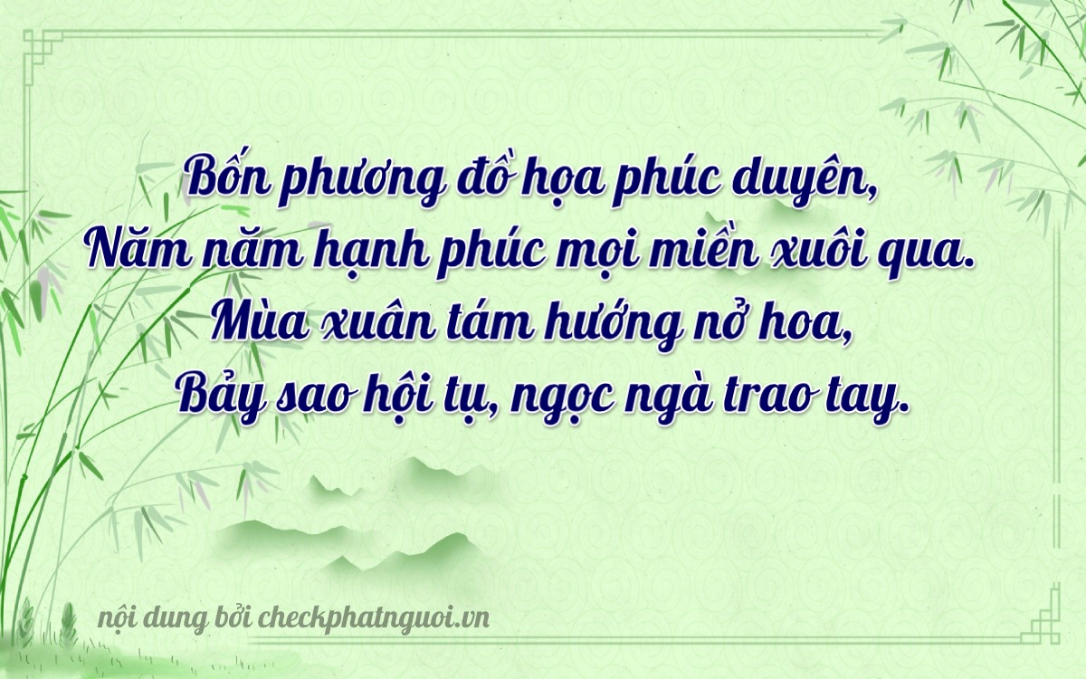 Bài thơ ý nghĩa cho <b>biển số 15A-45287</b> tại website checkphatnguoi.vn
