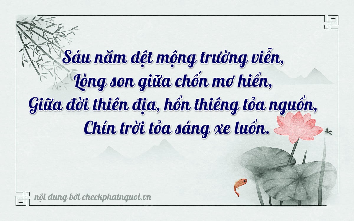 Bài thơ ý nghĩa cho <b>biển số 15A-45911</b> tại website checkphatnguoi.vn