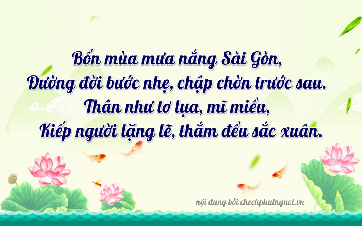 Bài thơ ý nghĩa cho <b>biển số 15A-46321</b> tại website checkphatnguoi.vn